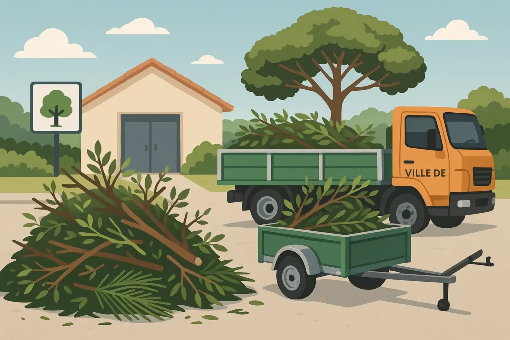 Collecte des dechets verts en ville