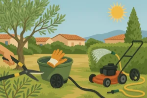 Jardinage en chaleur Bouches-du-Rhone